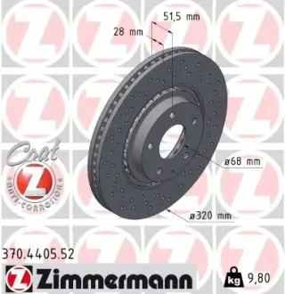 Диск гальмівний Sport Z otto zimmermann gmbh 370440552