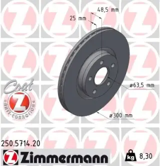Гальмiвнi диски Coat Z otto zimmermann gmbh 250571420