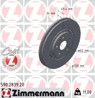 Гальмiвнi диски Coat Z otto zimmermann gmbh 590283920