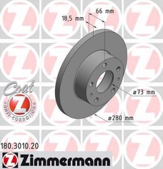 Гальмiвнi диски otto Zimmermann GmbH 180301020