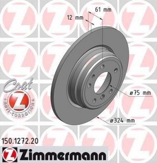 Гальмiвнi диски заднi otto Zimmermann GmbH 150127220