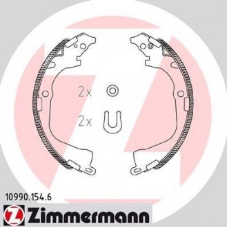 Колодки ручного (стоячого) тормоза otto Zimmermann GmbH 109901546