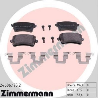 Тормозные колодки otto Zimmermann GmbH 246061752