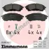 Тормозные колодки otto zimmermann gmbh 226881902