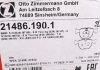 Передні тормозні (гальмівні) колодки otto Zimmermann GmbH 21486.190.1