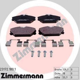 Тормозные колодки otto Zimmermann GmbH 23172.180.1