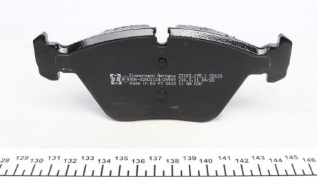 Передні тормозні (гальмівні) колодки otto Zimmermann GmbH 231831951