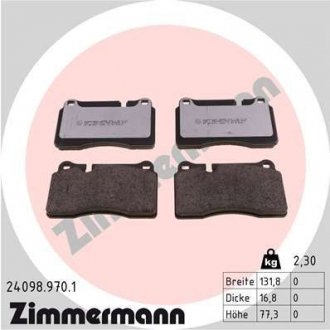Тормозные колодки otto Zimmermann GmbH 24098.970.1