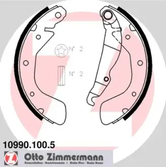Колодки ручного (стоячого) гальма Otto Zimmermann GmbH 109901005