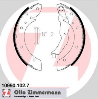 Колодки ручного (стоячого) тормоза otto Zimmermann GmbH 10990.102.7
