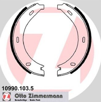 Колодки ручного (стоячого) тормоза otto Zimmermann GmbH 109901035 на Мерседес Вито 638