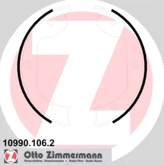 Колодки ручного (стоячого) гальма Otto Zimmermann GmbH 109901062