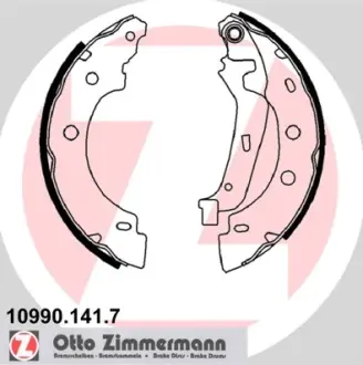 Колодки ручного (стоячого) гальма otto zimmermann gmbh 109901417 Рено Express