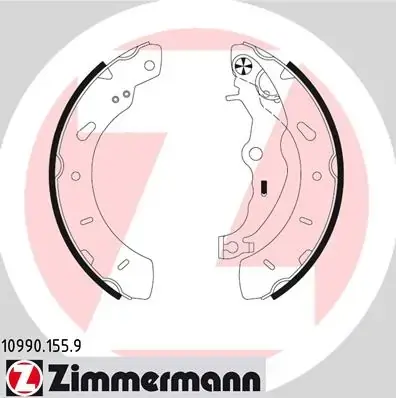 Колодки ручного (стоячого) тормоза otto zimmermann gmbh 109901559