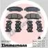 Колодки ручного (стоячого) тормоза otto zimmermann gmbh 209491601