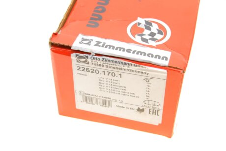 Передні тормозні (гальмівні) колодки otto Zimmermann GmbH 226201701