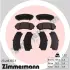 Передние тормозные колодки otto zimmermann gmbh 234881551
