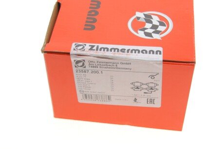 Передние тормозные колодки otto Zimmermann GmbH 23587.200.1