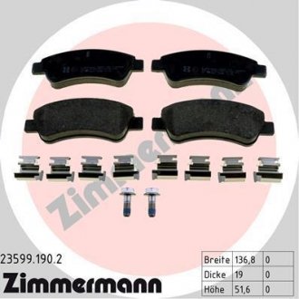 Передние тормозные колодки otto Zimmermann GmbH 235991902