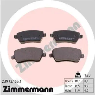 Передні тормозні (гальмівні) колодки Otto Zimmermann GmbH 239731651