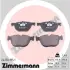 Передні тормозні (гальмівні) колодки Otto Zimmermann GmbH 241701951 (фото 1)