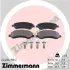 Передние тормозные колодки otto zimmermann gmbh 24484.190.2