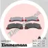 Передние тормозные колодки otto zimmermann gmbh 245531601