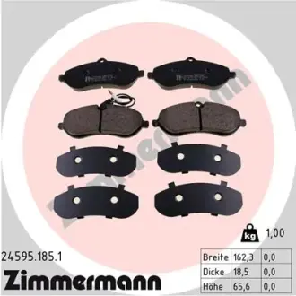 Передні тормозні (гальмівні) колодки Otto Zimmermann GmbH 24595.185.1