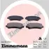 Передні тормозні (гальмівні) колодки Otto Zimmermann GmbH 246321701 (фото 1)