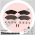 Передние тормозные колодки otto zimmermann gmbh 24638.190.1