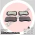 Передние тормозные колодки otto zimmermann gmbh 249761751