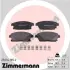 Передние тормозные колодки otto zimmermann gmbh 250341852