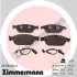 Передні тормозні (гальмівні) колодки Otto Zimmermann GmbH 251582002 (фото 1)