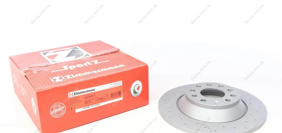 Перфорированный тормозной диск otto zimmermann gmbh 100332052
