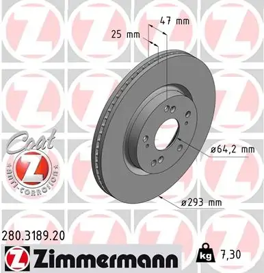 Шланг тормозной передний otto zimmermann gmbh 280318920
