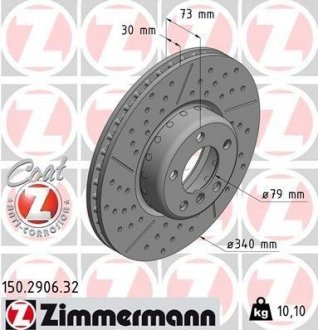 Гальмівний диск otto Zimmermann GmbH 150290632