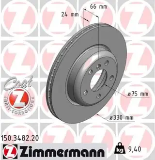 Гальмівний диск Otto Zimmermann GmbH 150348220