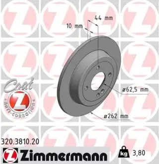 Гальмівний диск Otto Zimmermann GmbH 320381020