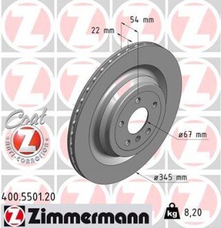 Гальмівний диск otto Zimmermann GmbH 400.5501.20 на Мерседес M-Class w166