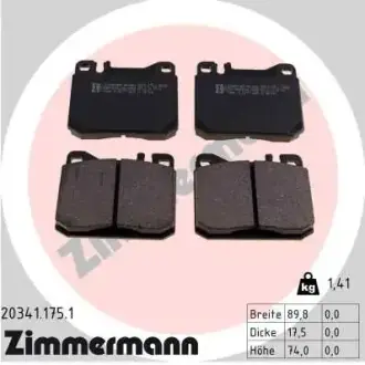Тормозные колодки otto zimmermann gmbh 203411751