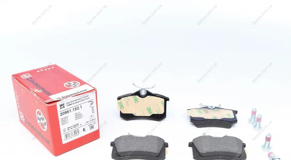 Тормозні (гальмівні) колодки Otto Zimmermann GmbH 209611521 (фото 1)