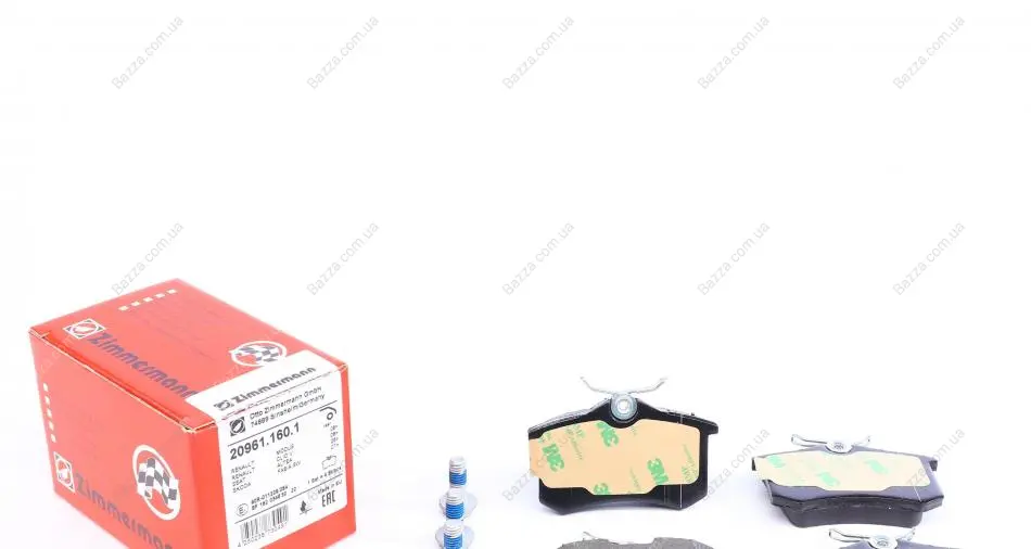 Тормозні (гальмівні) колодки Otto Zimmermann GmbH 209611601 (фото 1)