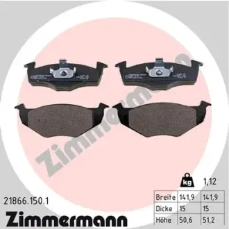 Тормозні (гальмівні) колодки Otto Zimmermann GmbH 218661501