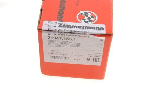 Тормозні (гальмівні) колодки otto Zimmermann GmbH 219471551