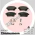 Тормозні (гальмівні) колодки Otto Zimmermann GmbH 221041602 (фото 1)