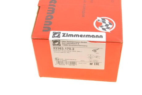 Тормозні (гальмівні) колодки otto Zimmermann GmbH 223831702