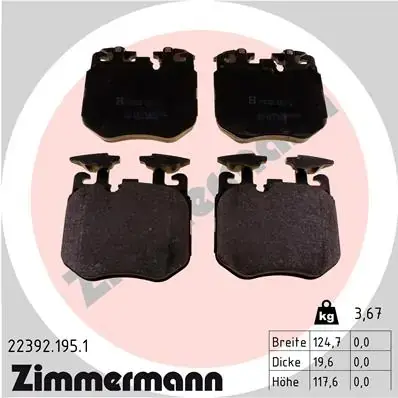 Тормозные колодки otto zimmermann gmbh 223921951