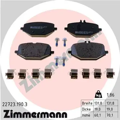 Тормозные колодки otto zimmermann gmbh 227231903