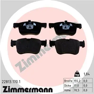 Тормозные колодки otto zimmermann gmbh 228131701