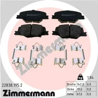 Тормозні (гальмівні) колодки Otto Zimmermann GmbH 228381952